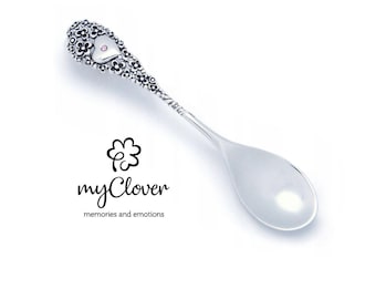 Personalisierter Babylöffel aus Sterlingsilber • Gravur Taufgeschenk • Taufe Andenken für Neugeborene
