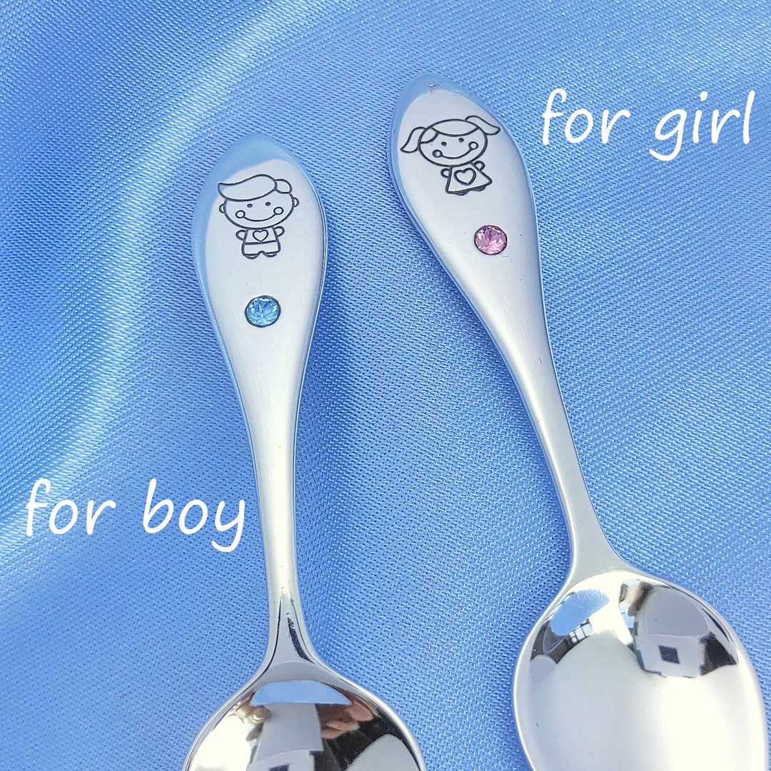 Sterling Silver Baby Spoonmini Size, Engraved Baby Gift Etsy