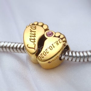 Pingente para pulseira, presente de Dia das Mães, presente personalizado para nova mamãe