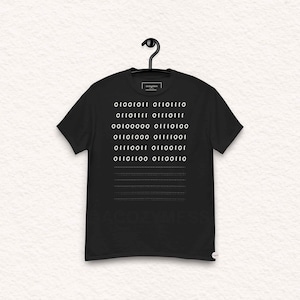 Camiseta "Conócete a ti mismo" - Código binario / Camiseta "Filosofía del programador" / Corte clásico unisex