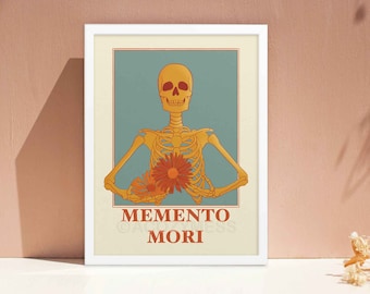 Memento Mori, Stoisk Väggkonst, Stoicism Posters