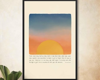 Ralph Waldo Emerson Quote Poster: Inspirational Home Decor