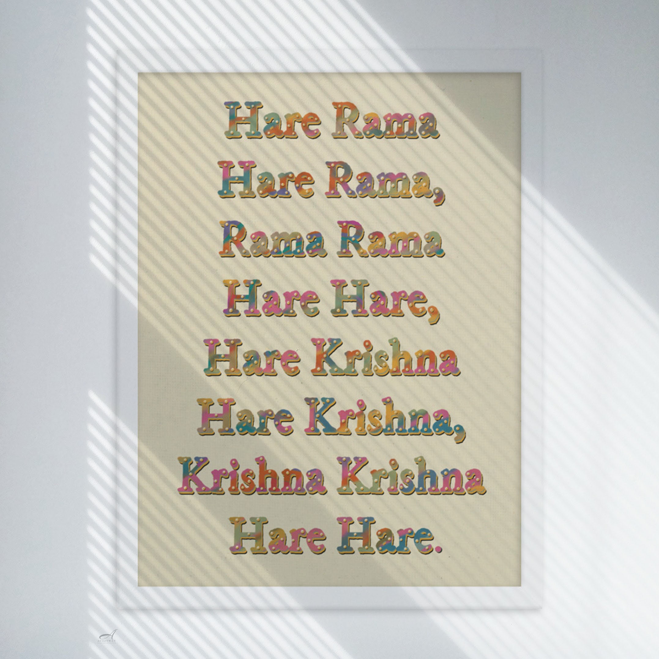 Hare Krishna, Hare Krishna, Krishna Krishna, Hare Hare…