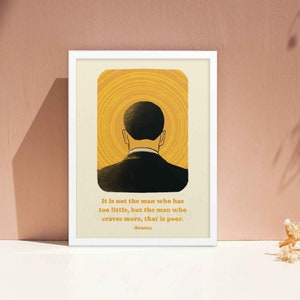 Seneca Quote Poster, Stoic Wall Art, Stoicism Posters