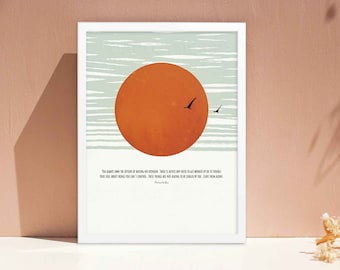 Stoic Wisdom, Marcus Aurelius Art Poster for Inspired Living, Stoicism Wall Art