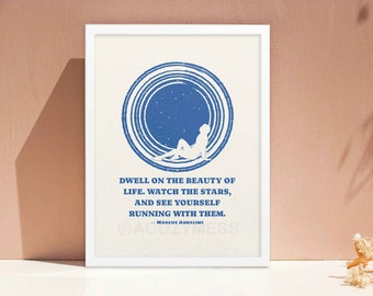 Marcus Aurelius Quote Print: Stoic Philosophy Wall Art