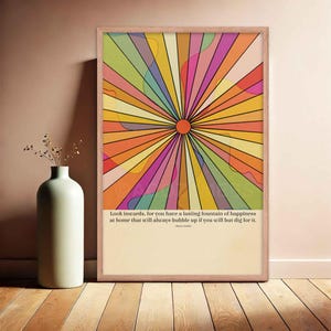 Marcus Aurelius On Happiness | Stoic Wall Art | Philosophy Gift | Stoic Posters and Framed Posters
