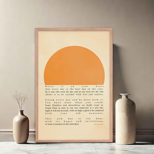 Plakat Ralpha Waldo Emersona | Napisz to na swoim sercu Wiersz | Wydruki poezji