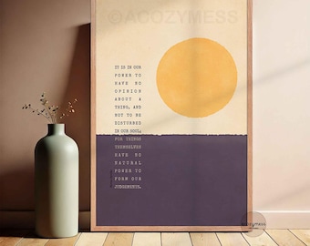 Marcus Aurelius - Inner Peace & Equanimity Stoic Art Poster