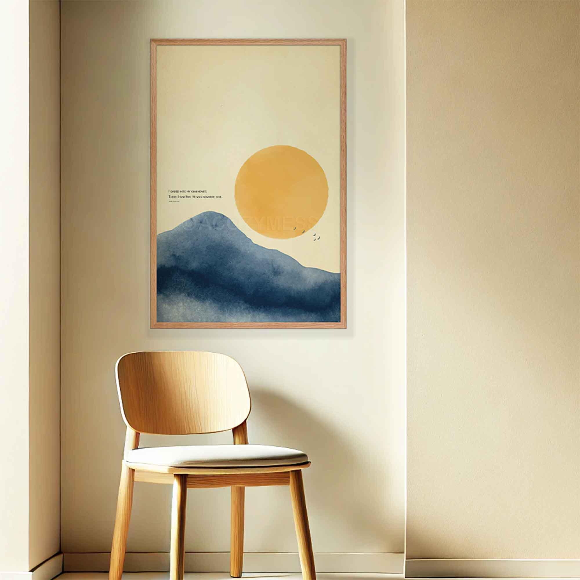 Rumi Quote Art Print: Spiritual Zen Landscape Poster - Etsy