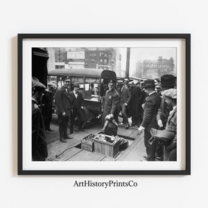Prohibition Era Black and White Print Gift | Vintage Photo Poster Wall Art Decor | Digital Download Printable Retro Photography 169
