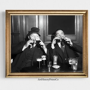 Vintage Prohibition Photo | Beer Drinking Photograph | DIGITAL Downloadable Photo Poster Bar Tavern Decor | Wall Art Canvas Photo Gift 4