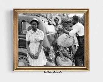 African American Girl Vintage Photo: Black History Home Decor (Digital Download)