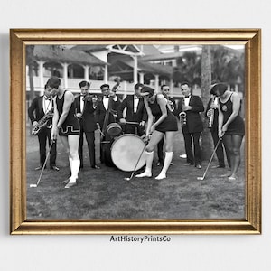 Vintage Golf Photo Poster Printable | Black and White Golf Wall Art | Golf With Jazz Digital Download | Golf Gifts & Decor Prints 221