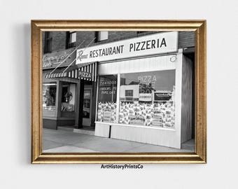 1960s Pizzeria Photo Print: Vintage Restaurant Decor (Digital Download
