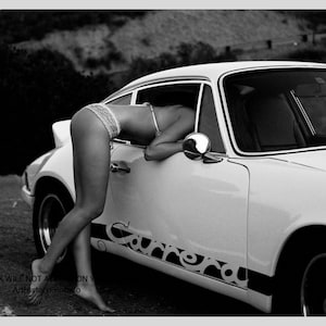 Vintage Porsche Carrera Photo Poster