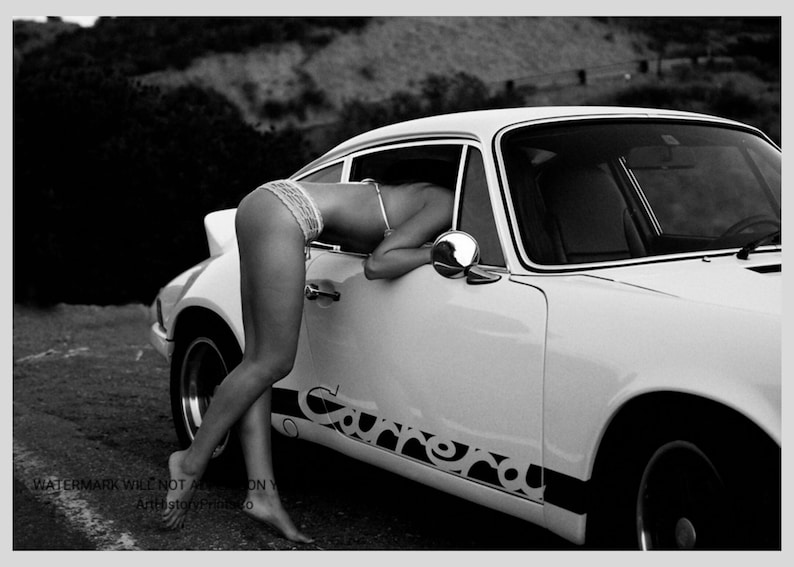 Vintage Porsche Carrera Photo Poster