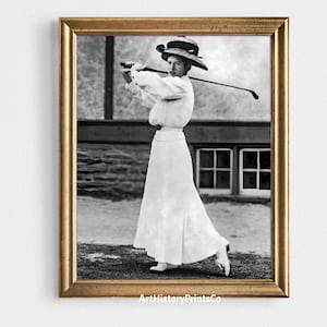 Audrey Hepburn Golfing Vintage Photograph | Digital Art