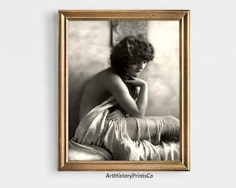 Poster photo vintage de Peggy Shannon : oeuvre d'art murale rétro en noir et blanc (téléchargement numérique)