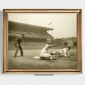 1920s Baseball Player Printable Vintage Poster, Black and White Wall Art, Sports Photo Print, Digital Download Home Decor Gift 258