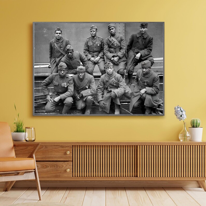 Harlem Hellfighters Print: 369th Infantry Regiment, WW1 Poster (digital ...
