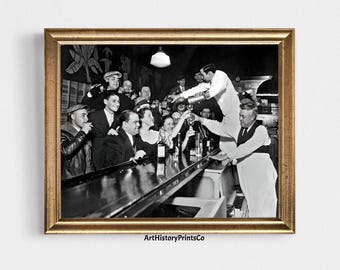 Fototryck från förbudstiden: Utskrivbar vintagebardekor (digital nedladdning) 7