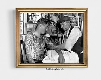 Vintage Tattoo Parlor Photo: Charlie Wagner, American Tattoo Pioneer (Digital Download)