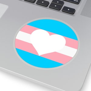 LGBT Trans Corazón & Amor / Mes del Orgullo / Pegatinas Calcomanía / Les / Gay / Bi / Trans