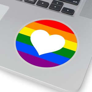 Corazón LGBT & Amor / Mes del Orgullo / Pegatinas Calcomanía / Les / Gay / Bi / Trans