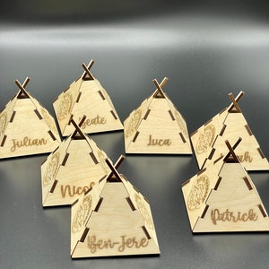 Tenda da scout (Kothe) con nome inciso al laser