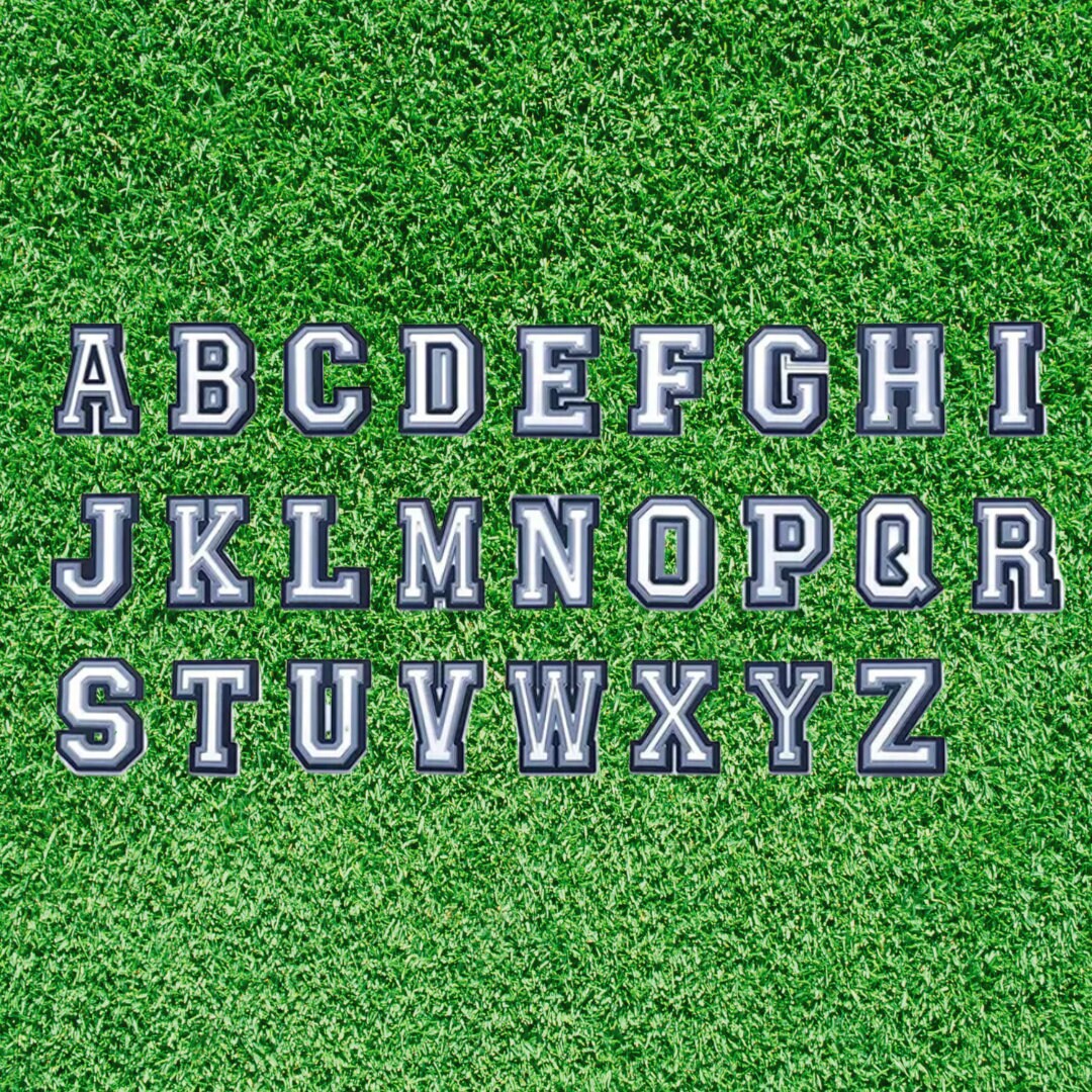 Croc Alphabet Jibbitz Charms Personalised Letters Numbers AZ Etsy