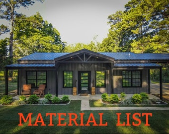 Barndominium Material List