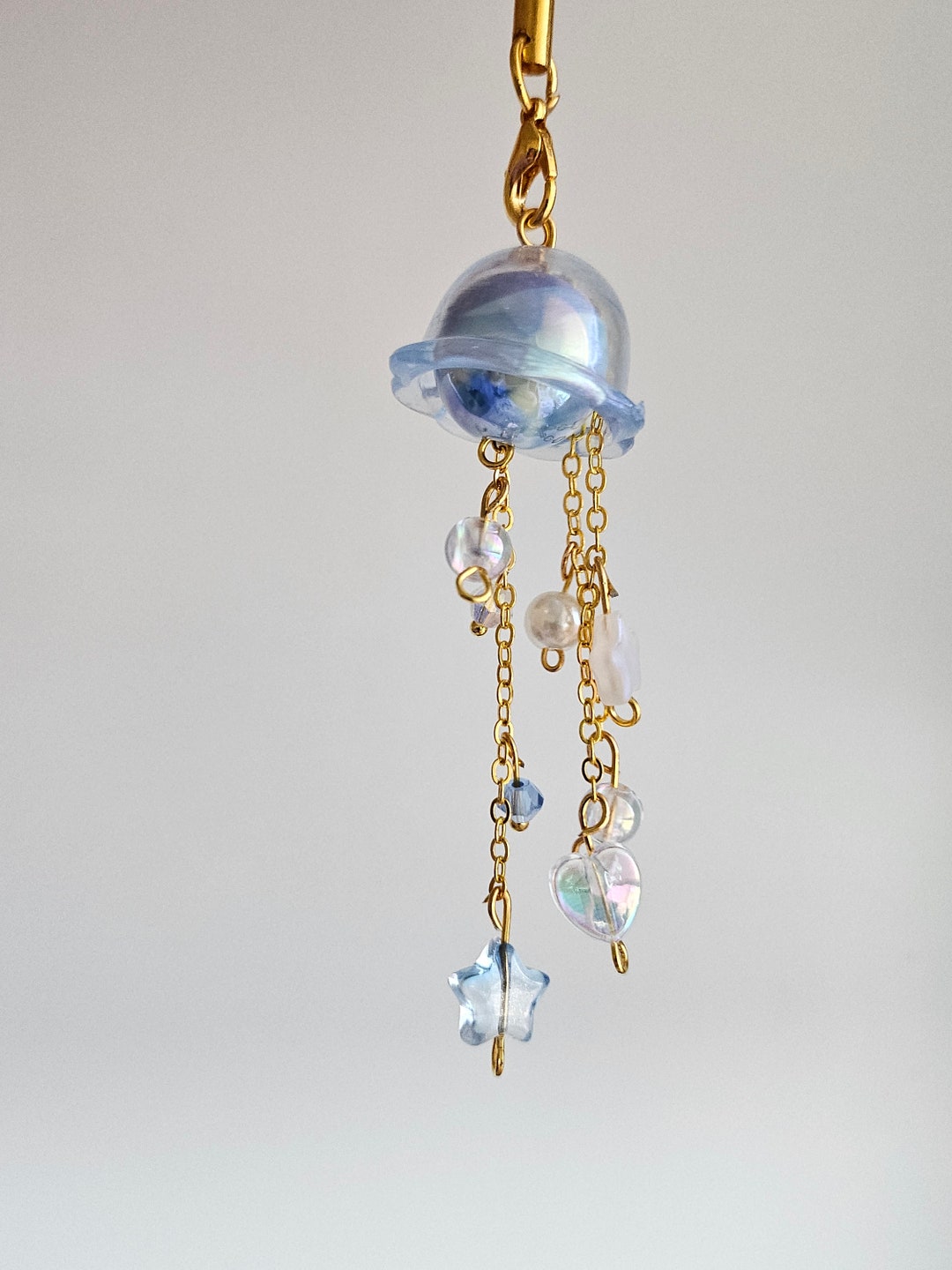 Handmade Jellyfish Charm Jellyfish Charm Cute Phone Charm - Etsy