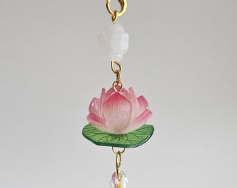 Lotus Phone Charm, Flower Phone Charm, Phone Accessories