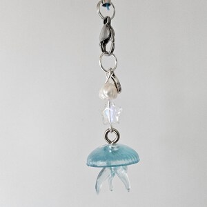 Moon Jellyfish Phone Charm, Moon Jellyfish Keychain image 3