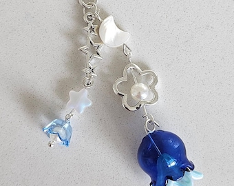 Moon Jellyfish Phone Charm, Moon Jellyfish, Phone Accessories