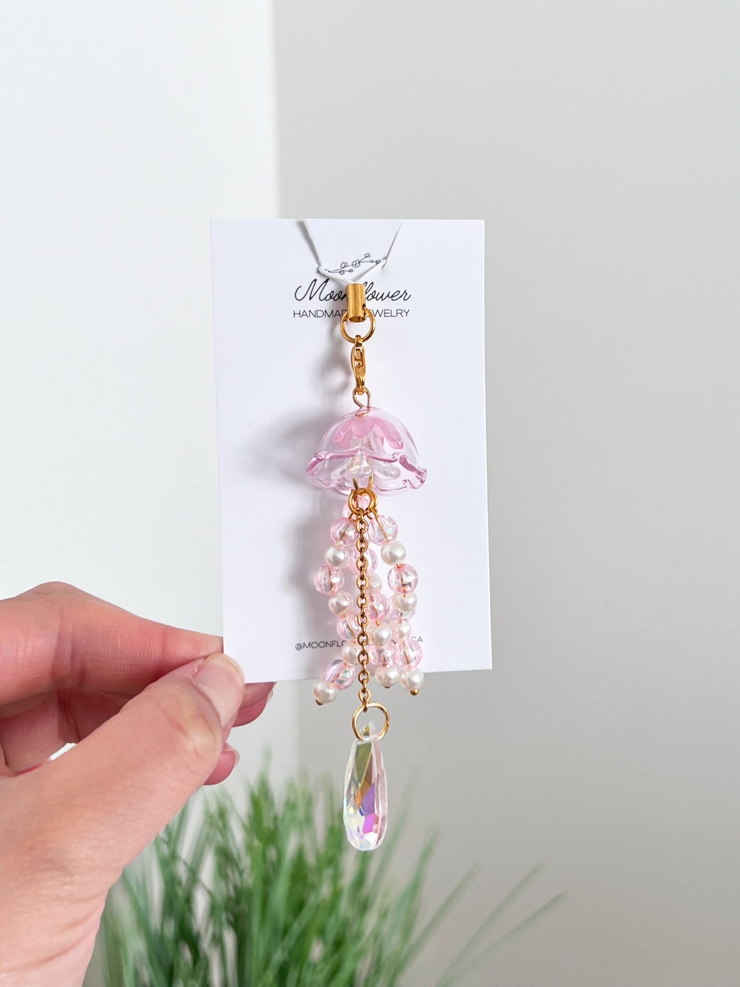 Jellyfish Phone Charm, Jellyfish Keychain, Cute Phone Charm, Phone