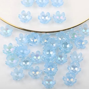 Jellyfish Beads, Flower Beads, Acrylic Beads, Beads, Bell Shape Beads