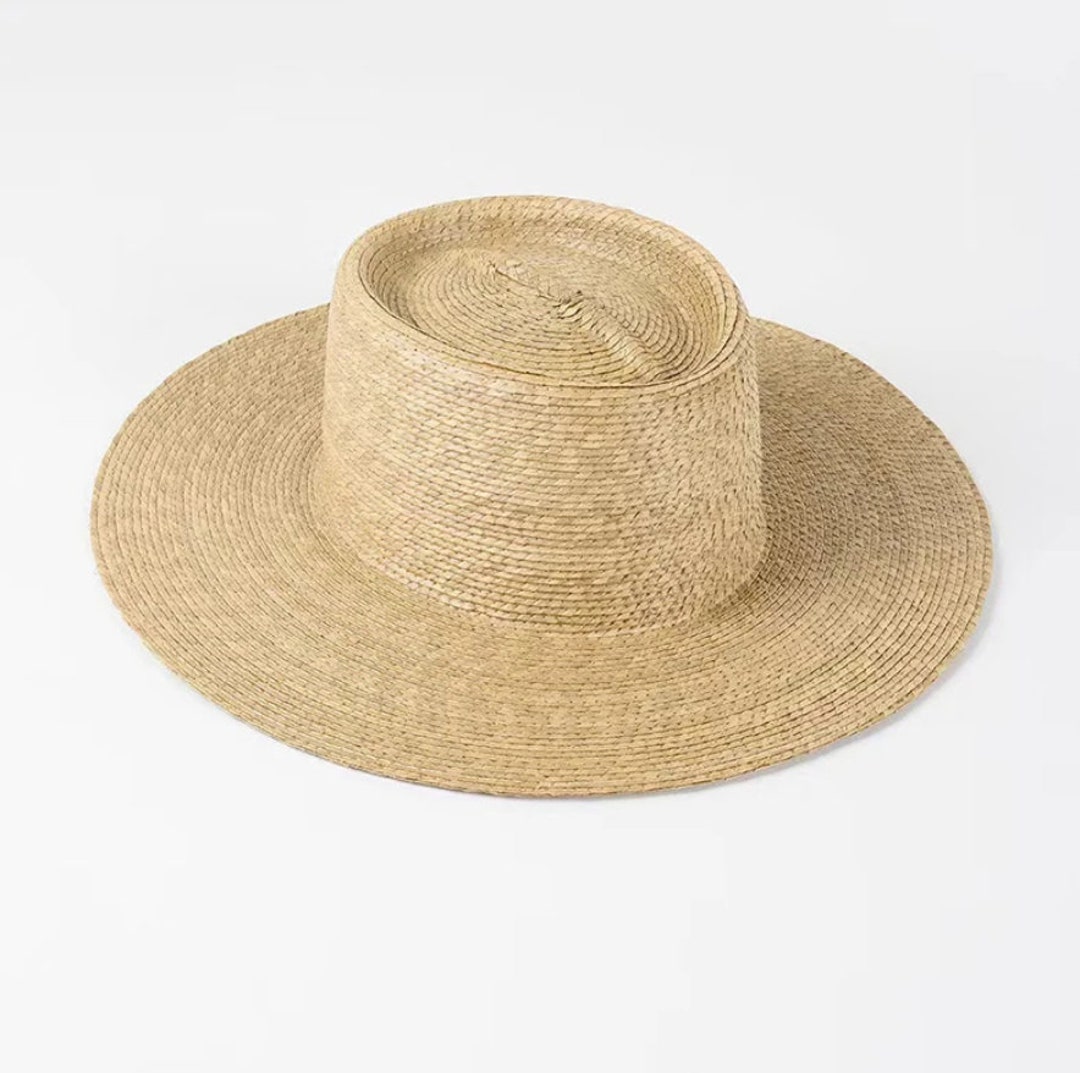 Straw Boaters Panama Hat Unisex Etsy