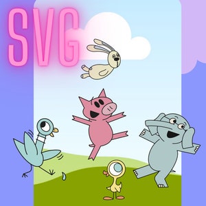 SVG Mo Willems book characters