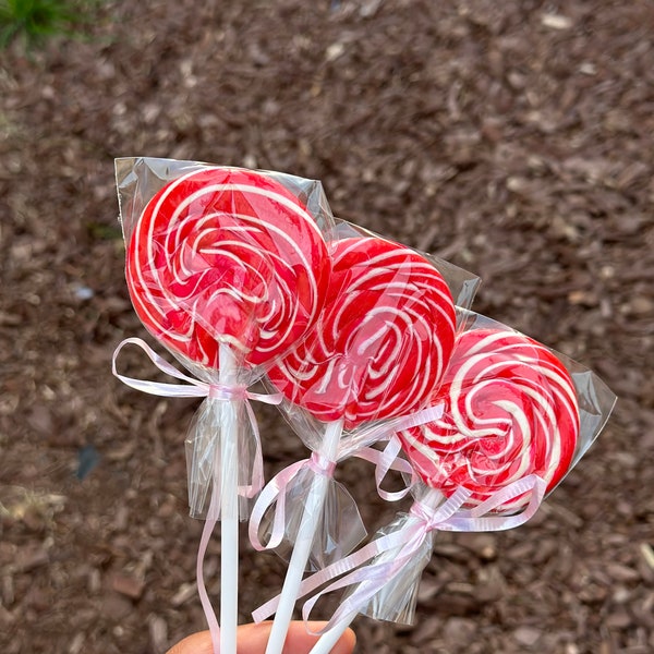 Pink Twirly Lollipops