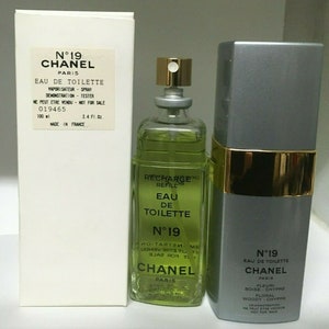 Chanel NO 19 Eau De Toilette Refill Spray 3.4 Oz 100ml With Case NEW VINTAGE Etsy