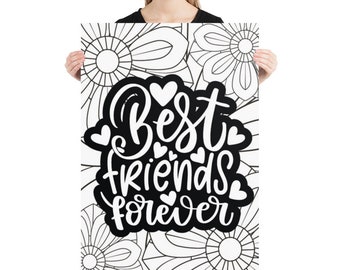 BFF (Best Friends Forever) 19 coloring page