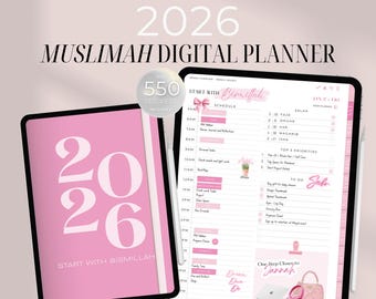 2026 Digital Muslimah Planner | Deen & Dunya | Hyperlinked | iPad GoodNotes