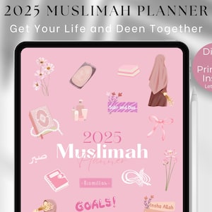Agenda Muslimah 2025, metti insieme la tua vita e il tuo Deen, Agenda digitale musulmana 2025, Agenda PDF musulmana 2025, Muslimah Glow Up