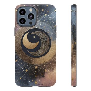 Celestial iPhone Case, Cosmic Tough Phone Case Unique Gift for Space Lovers,  iPhone 16, 15, 14, 13, 12, 11, 8, Pro, Max,