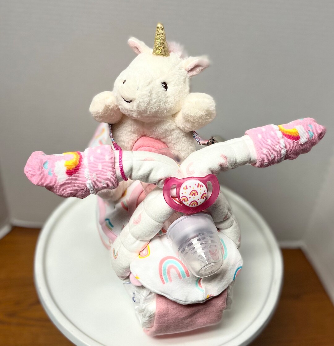 Rainbow Unicorn Diaper-cycle - Etsy