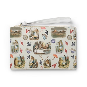 Alice in Wonderland Clutch Bag | Bookish Bag | Gifts for Alice fans | Alice Themed Gifts | Gifts for Book Lovers | Evening Bag