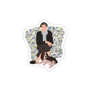 Virginia Woolf Kiss Cut Sticker