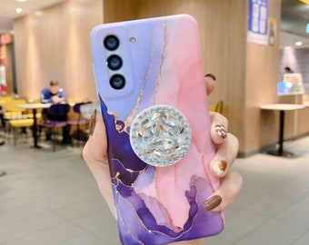 Personalised Case Marble Case Cover For Samsung Galaxy S22 S20 FE S22 S23 Plus Ultra S10 4G S8 S9 A53 A13 A12 Stand Holder